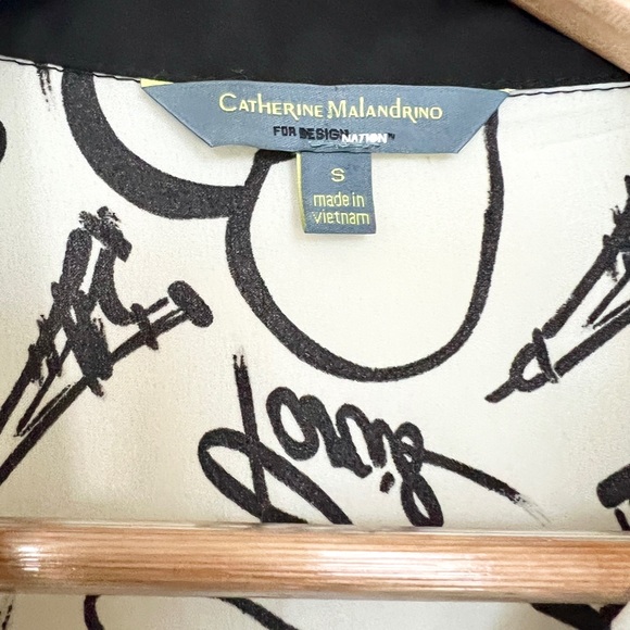 Catherine Malandrino Print Button Down - Size Small - Picture 3 of 9